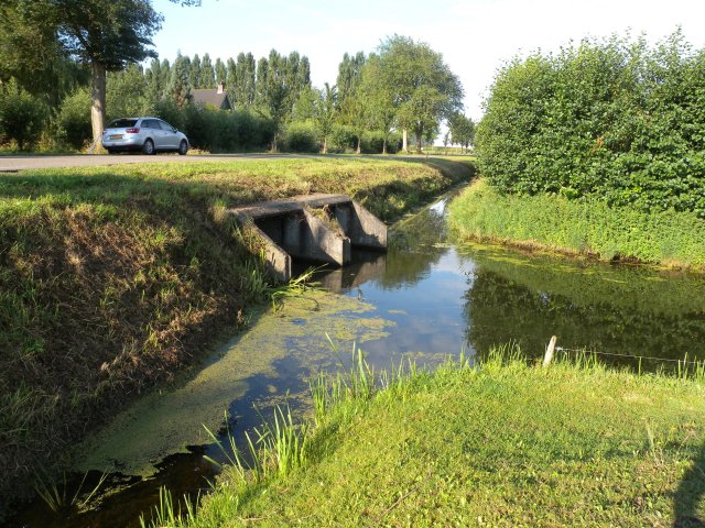 Foto van de huidige situatie van de duikers Burgemeester J. Zijpweg bij project de Drieban