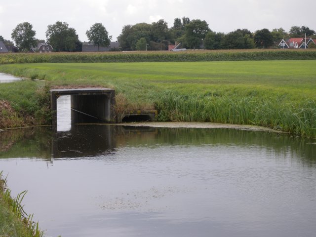 Foto van de huidige situatie van de duikers Driebankanaal bij project Drieban