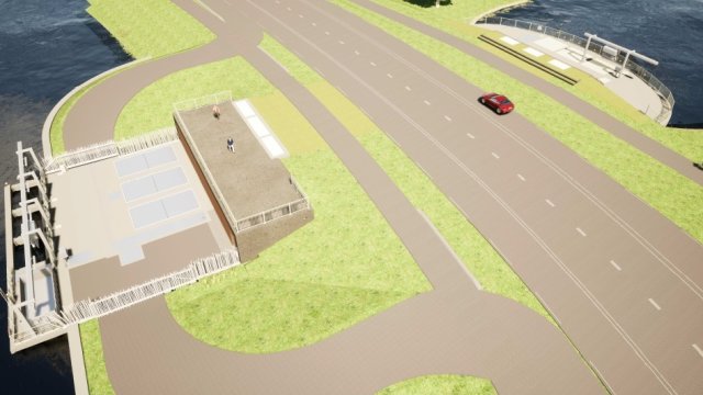 Impressie van het nieuw te bouwen gemaal Monnickendam